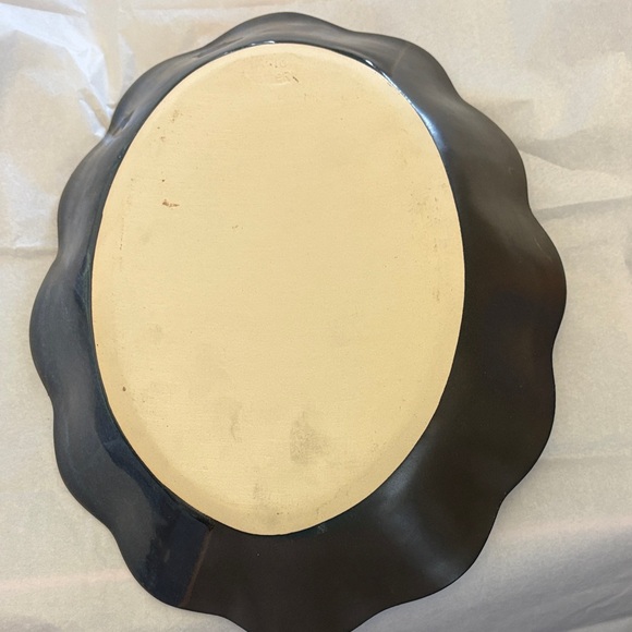 Scalloped Edge Pavlo Pottery Hand Handcrafted Platter From Rockton Ontario - Picture 5 of 6